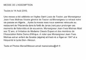 2019 08 14 TOULON MESSE DE L ASSOMPTION